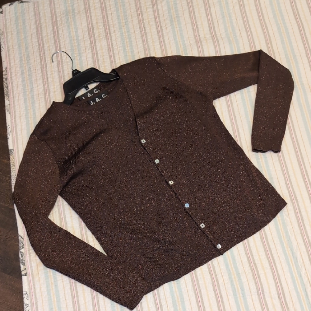 🌼Women's Brown Sparkle Sweater Set